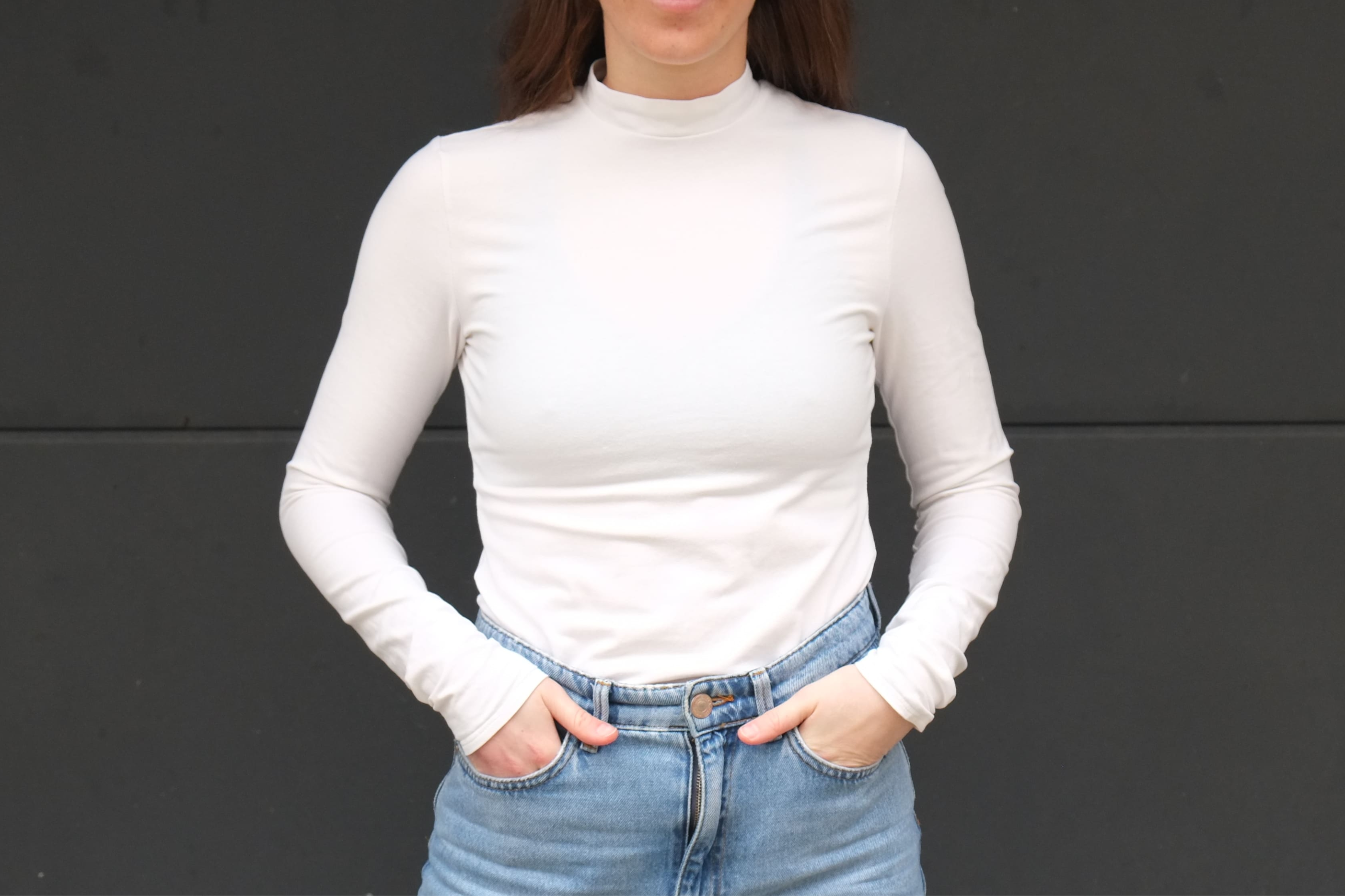 Langarmshirt weiß vorne 2