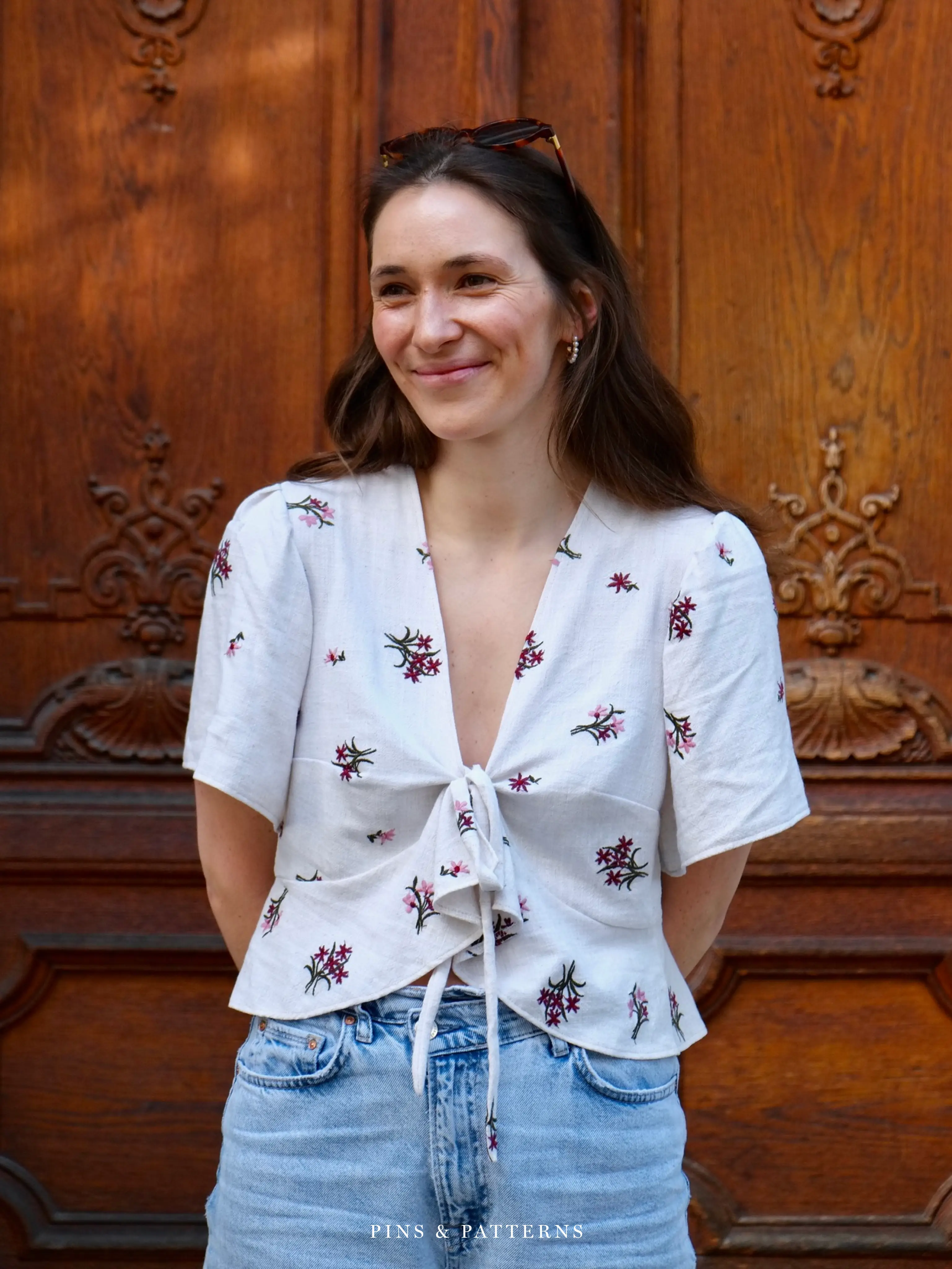 Mathilda Bluse bestickt 1